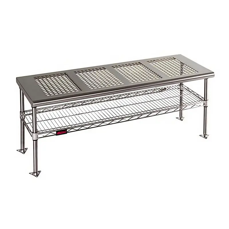 Eagle Stainless Steel Perforated Top Gowning Bench