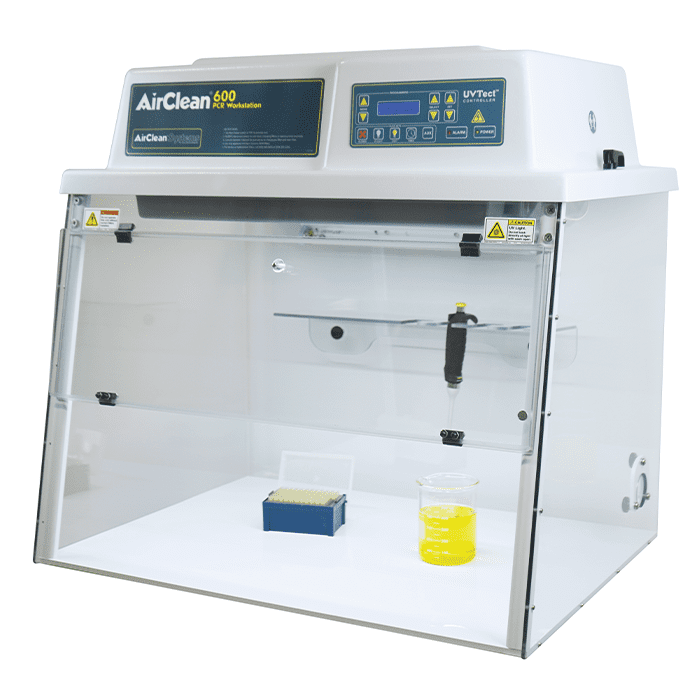 AirClean Systems Combination PCR Workstation | AC600 Series | ISO 5 HEPA-Filtered | Vertical Laminar Flow | Ductless - Image 2