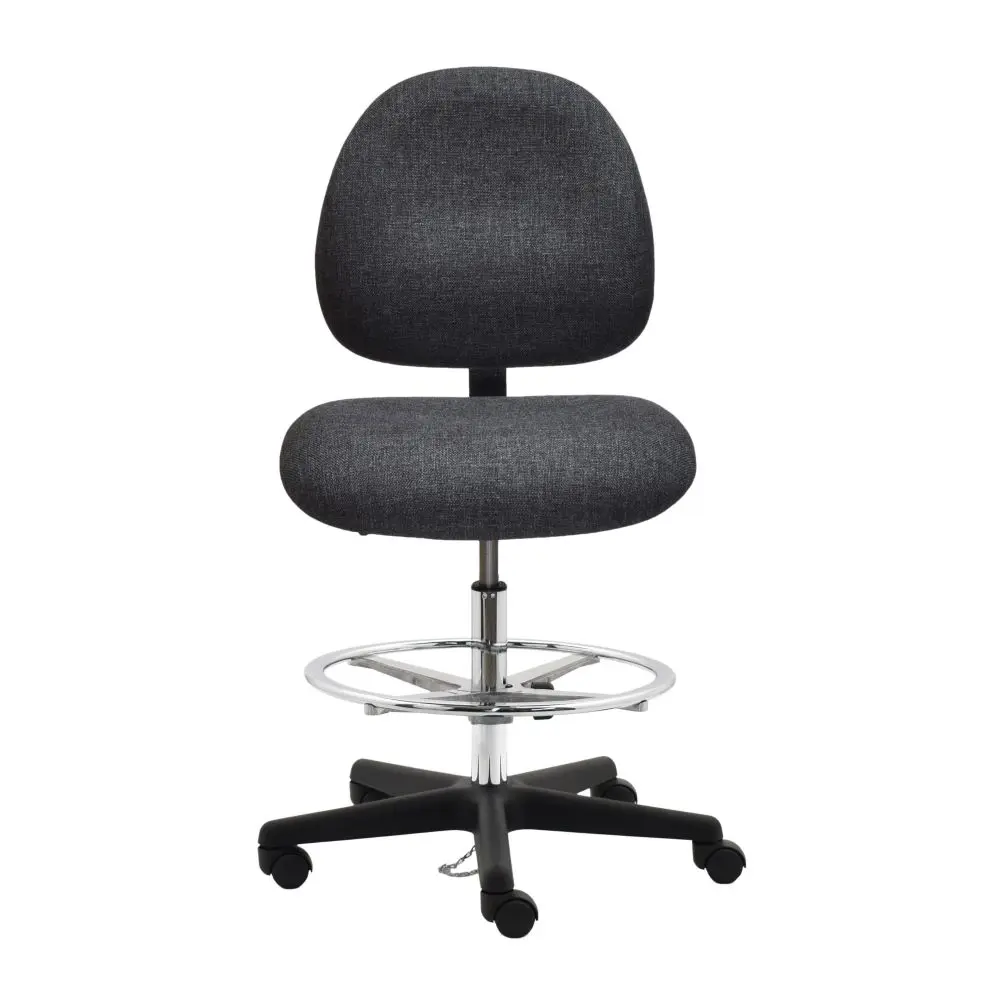 Industrial Seating Series 20W ESD Fabric Chair Plastic Nylon Base and Wide Seat
