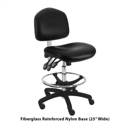 Benchpro Washington ESD Vinyl Chair | Ergonomic Wide Seat and Back | Static Dissipative & Conductive | Nylon Base - Image 4