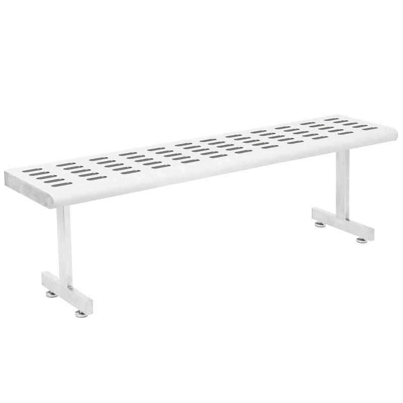 Benchpro Electropolished Gowning Bench with Round Edge - Recessed Legs 1" x 3" Slots