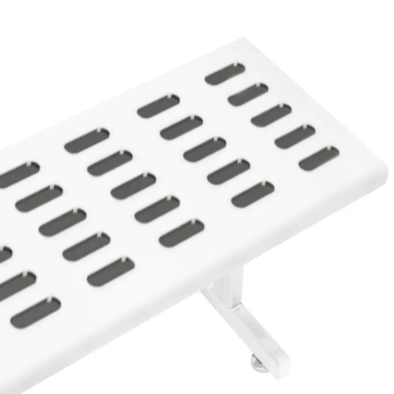 Benchpro Electropolished Gowning Bench with Round Edge - Recessed Legs 1" x 3" Slots