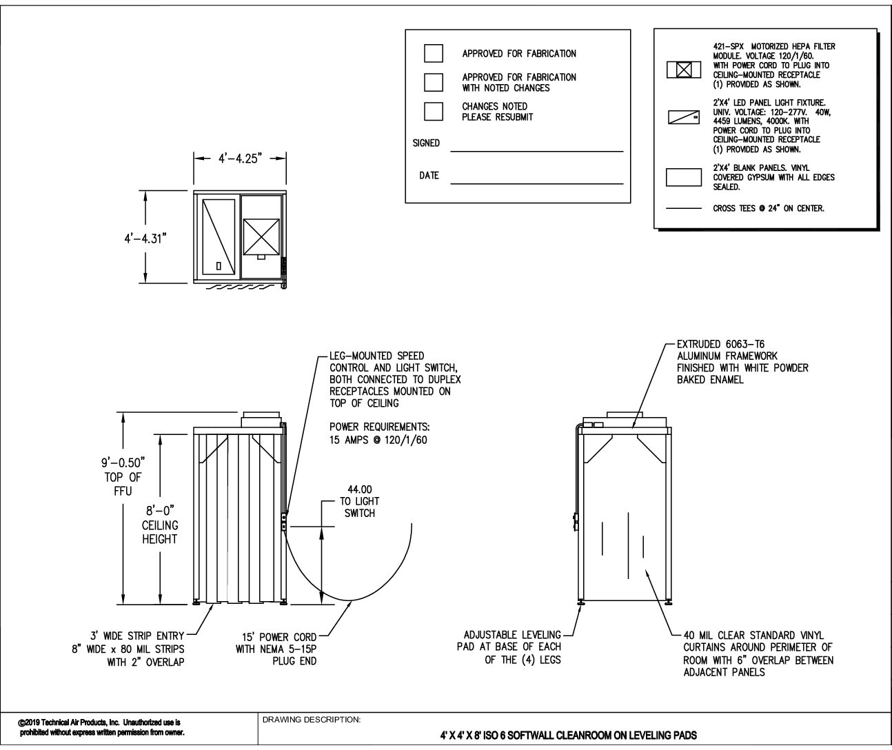 Softwall Cleanroom - 4'x4'x8' - Image 5