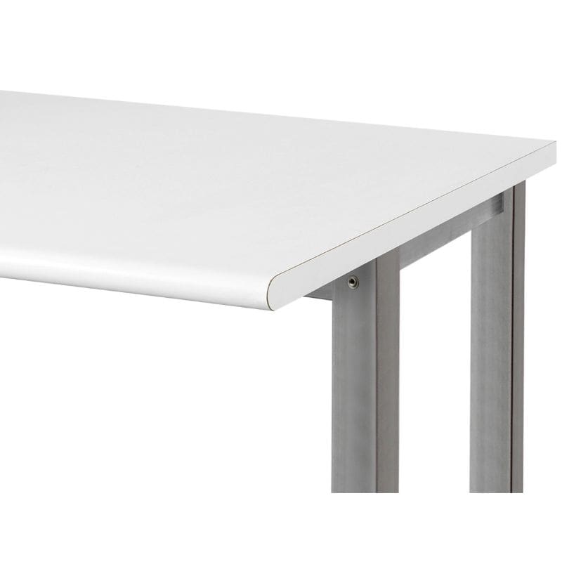 Benchpro Dewey Stainless Steel Frame Cleanroom ESD Laminate Top Workbench with Round Edge