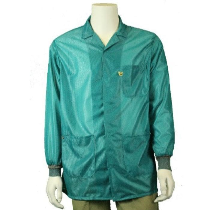 Tech Wear Traditional Teal Lightweight Hip-Length ESD Jacket