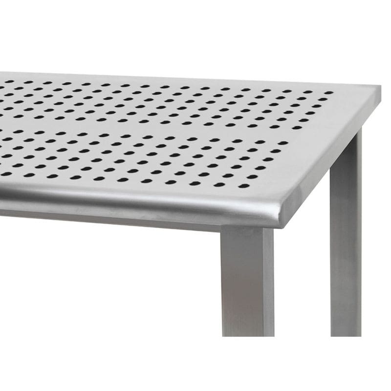 Benchpro Kennedy Stainless Steel 1" Perforated Holes Workbench with Round Edge