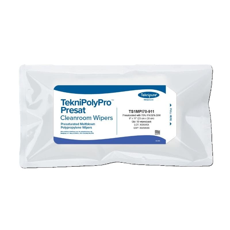Teknipure TekniPolyPro Presat MeltBlown Polypropylene Wipes