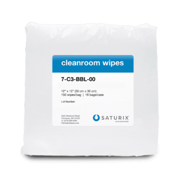 FG Clean Wipes Saturix Hydroentangled 100% Polyester Wipes (C3)