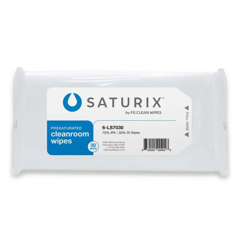 FG Clean Wipes Saturix 70% Presat Polypropylene Wipes