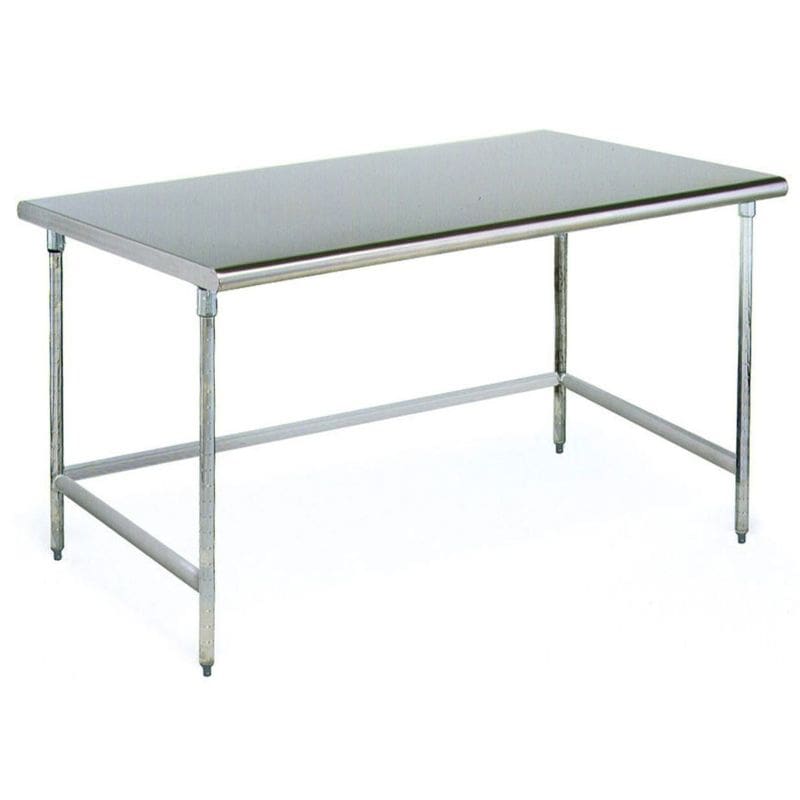 Eagle Cleanroom Table with Stainless Steel Solid Top and C-Frame Base