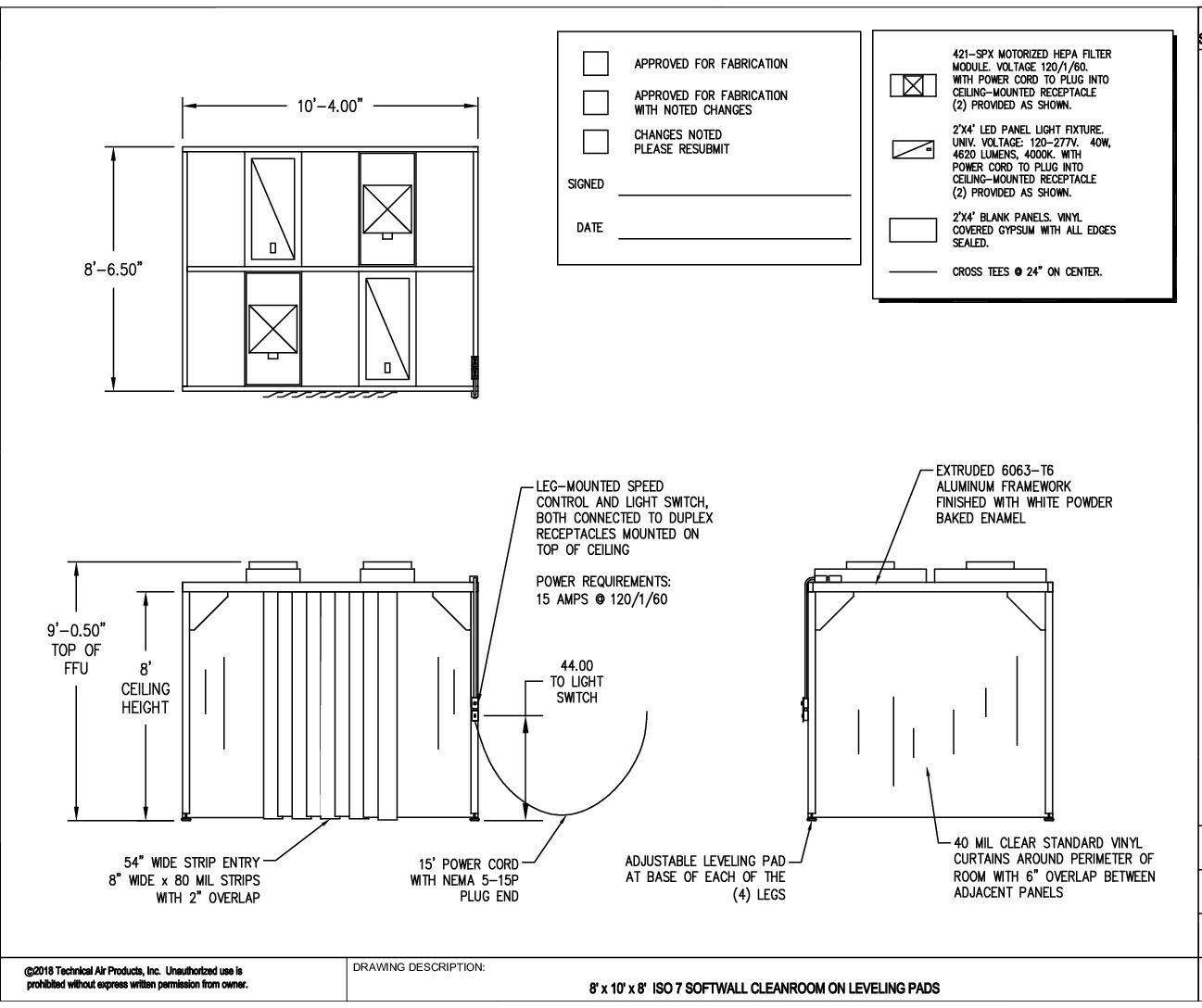 Softwall Cleanroom | 8'x10'x8' | ISO 7 & ISO 8 - Image 6