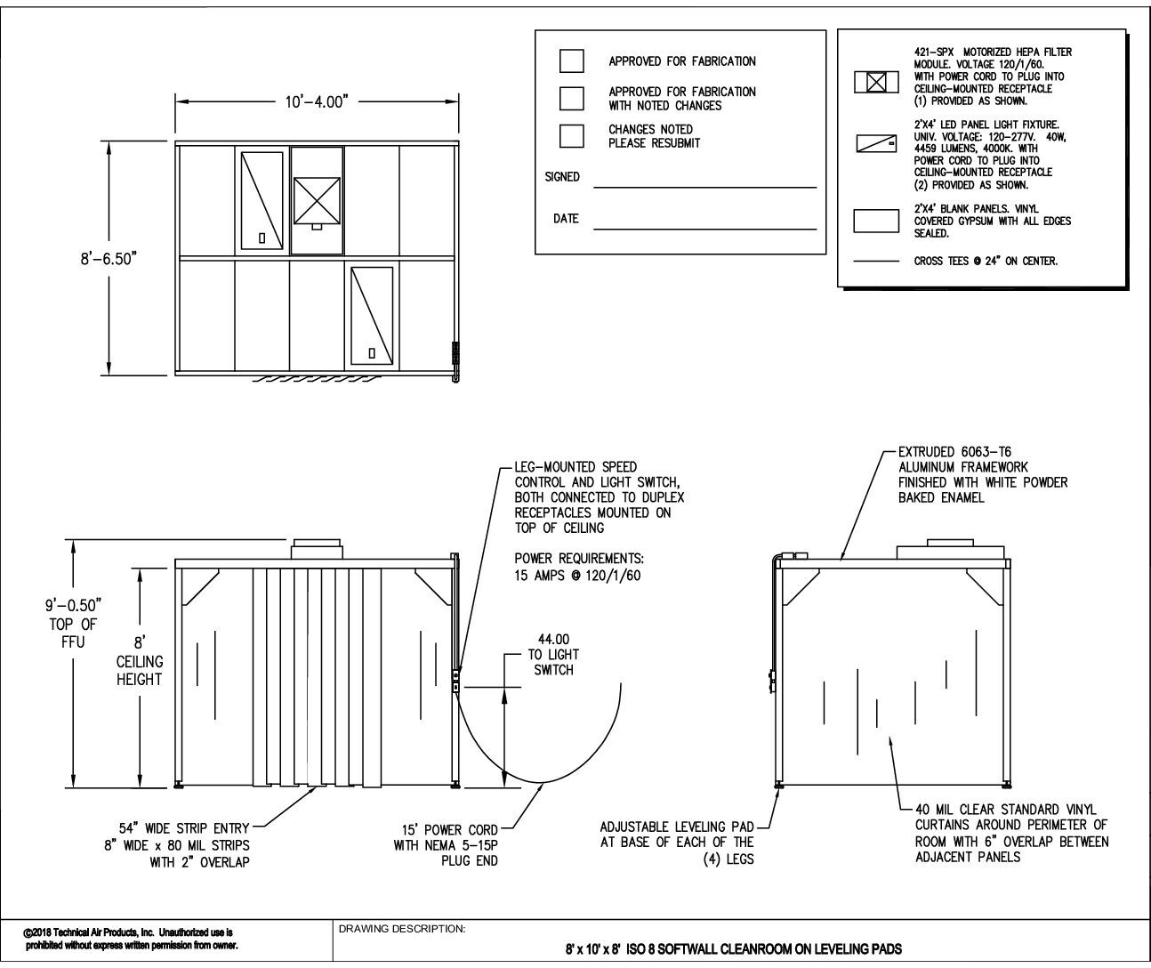 Softwall Cleanroom | 8'x10'x8' | ISO 7 & ISO 8 - Image 7