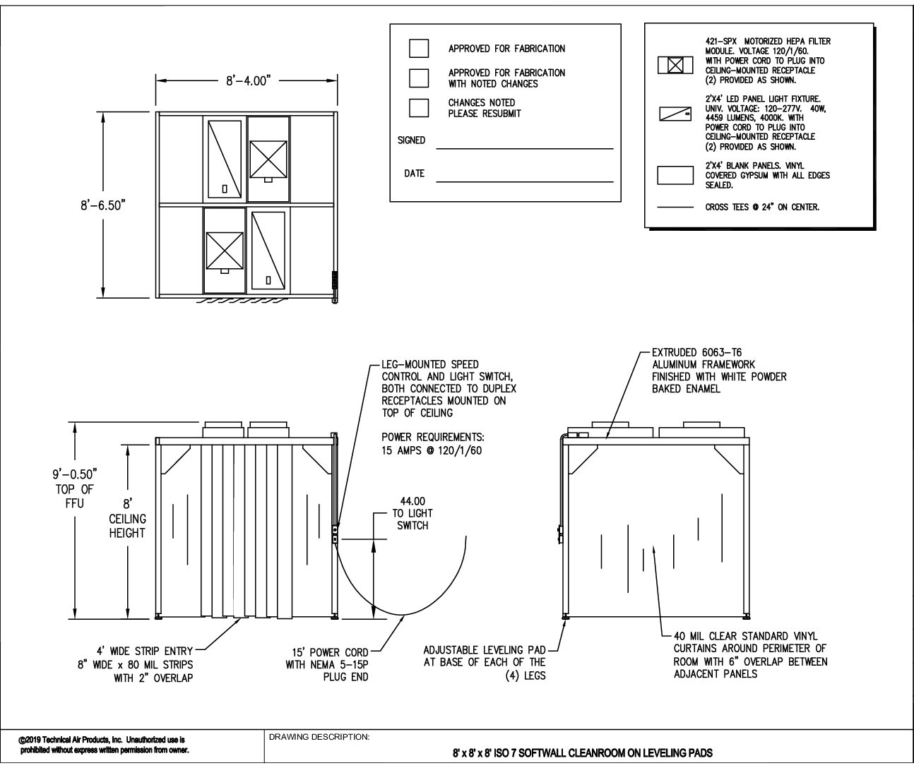 Softwall Cleanroom - 8'x8'x8' - Image 6
