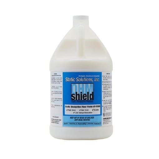 Static Solutions Ohm-Shield Elite Dissipative Floor Finish | Long-Lasting ESD Protection