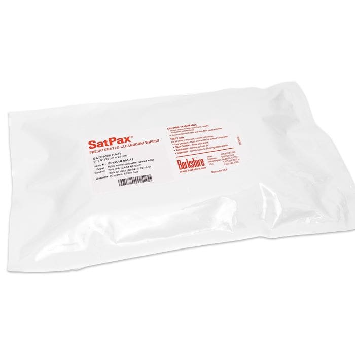 Berkshire SatPax Valuseal cleanroom wipes pack