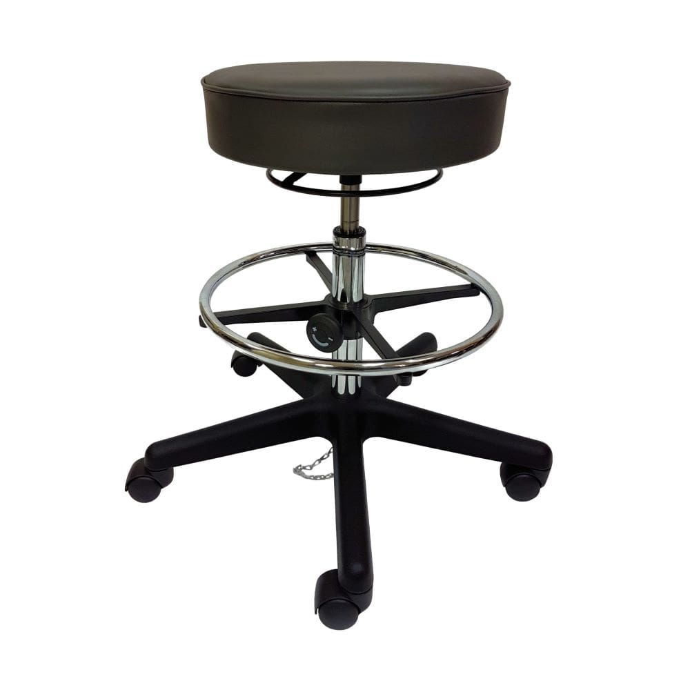 Industrial Seating Series 65 ESD Cleanroom Vinyl Stool Plastic Nylon Base