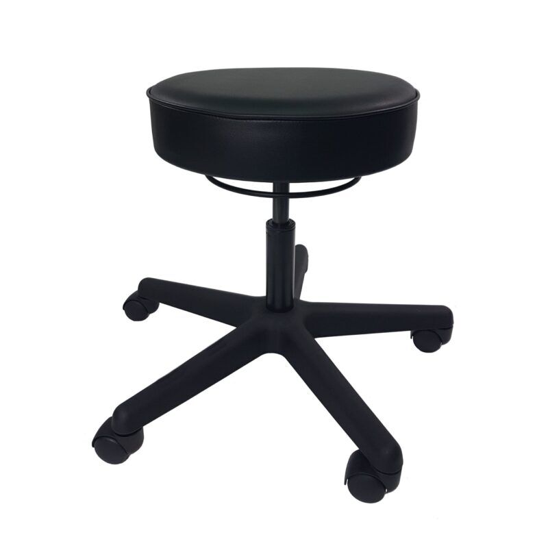 Industrial Seating Series 65 Cleanroom Vinyl Stool Plastic Nylon Base