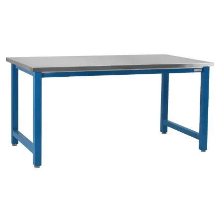 Benchpro Ulises Series Stainless Steel Top Workbench with Square Edge