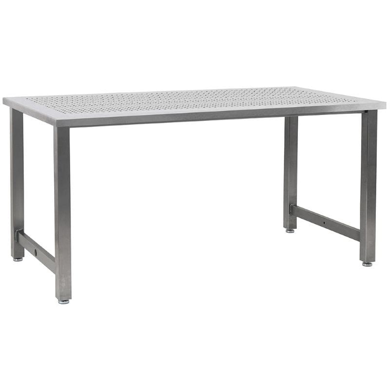 Benchpro Kennedy Stainless Steel 1/2" Perforated Holes Workbench with Square Edge