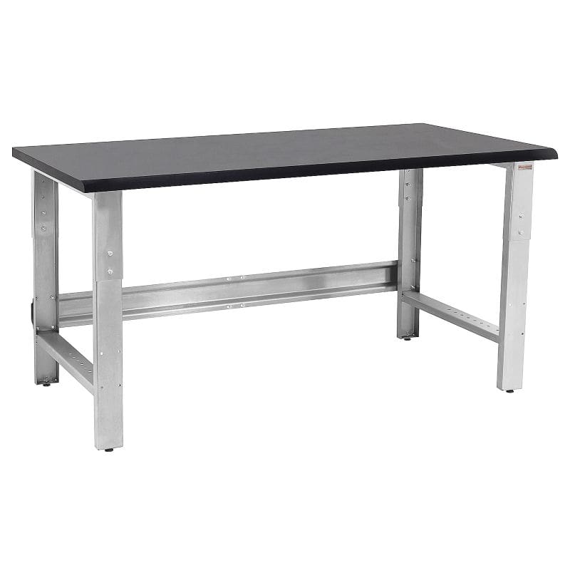 Benchpro Roosevelt Stainless Steel Frame 1" Phenolic Resin Top Workbench with Round Edge
