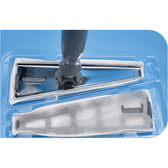 saturix isolator cleaning tool sterile microfiber pad with package