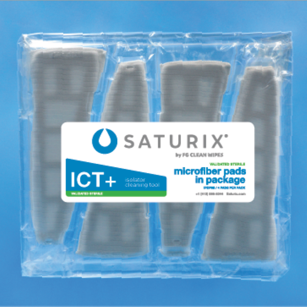 FG Clean wipes saturix isolator cleaning tool sterile microfiber pad with package