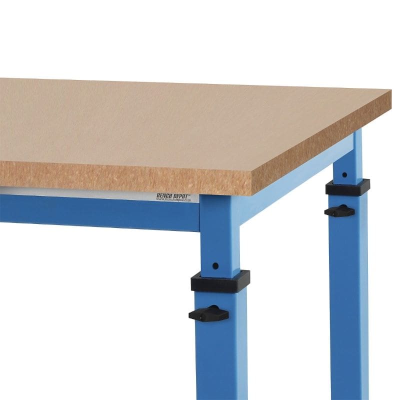 Benchpro Cleveland Workbench | Particle Board Top | Square Edge | 2,000 lb Capacity | Adjustable Height - Image 2