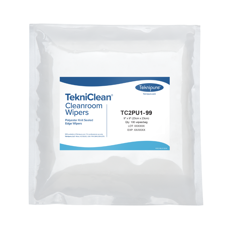 Teknipure TekniClean Polyester Sealed Edge Knit Wipes