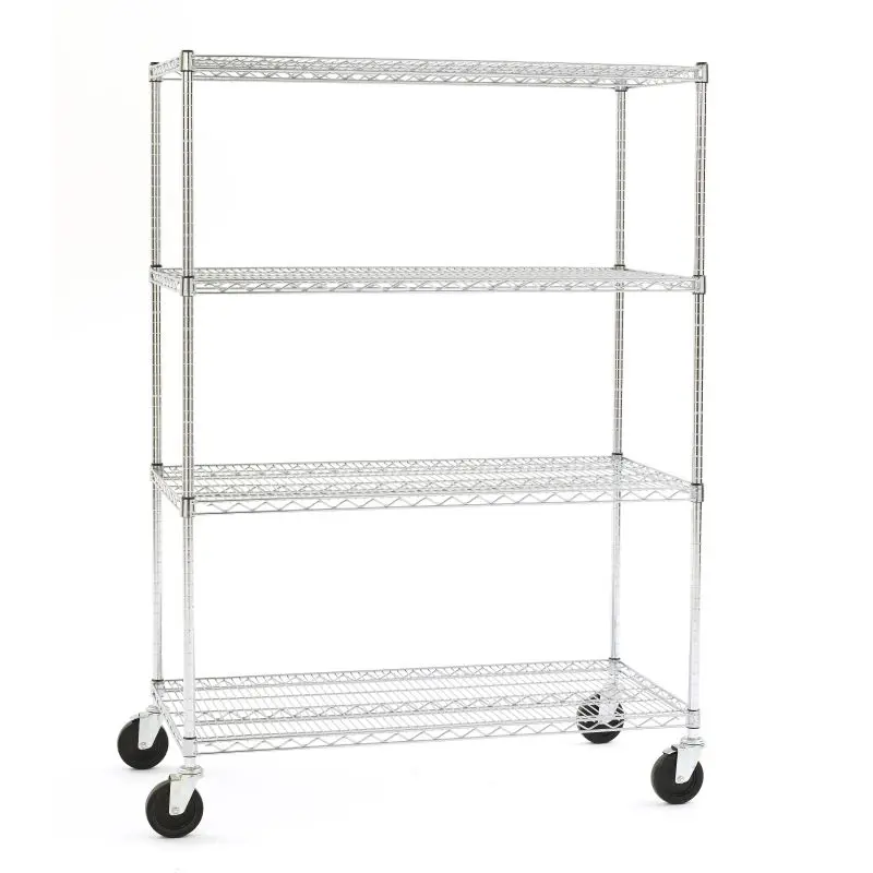 Olympic Chrome Mobile Wire Shelving