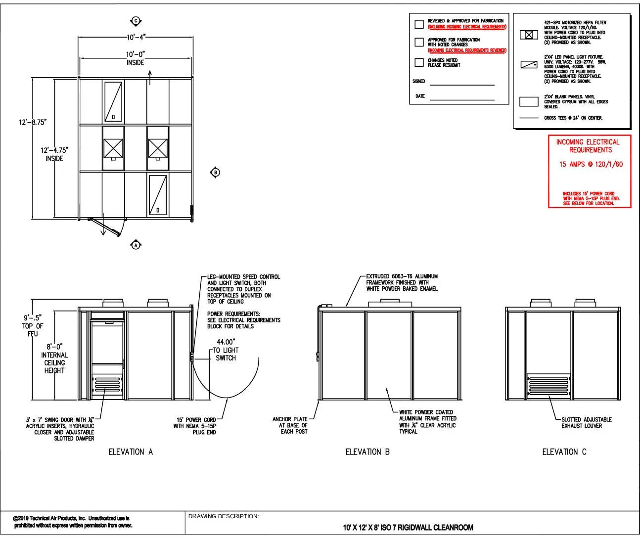 Hardwall Cleanroom - 10'x12'x8' - Image 2
