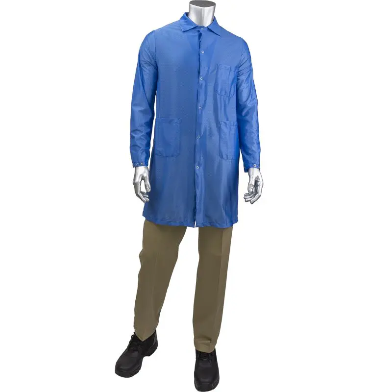 Uniform Technology StatStar Long ESD Royal Blue Labcoat