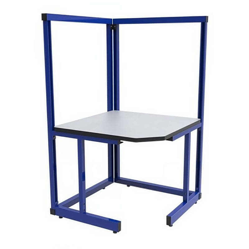 Production Basics Corner C-Leg Laminate Workstation