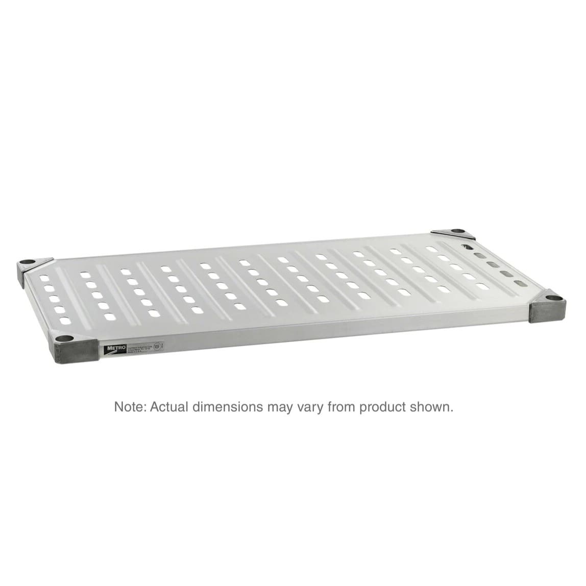 Metro Super Erecta galvanized Steel louvered solid Shelves