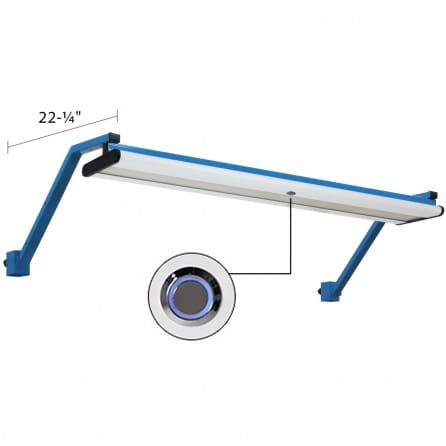 BenchPro 45º Adjustable Overhead Light Frame & LED Light Combo with Dimmer Switch