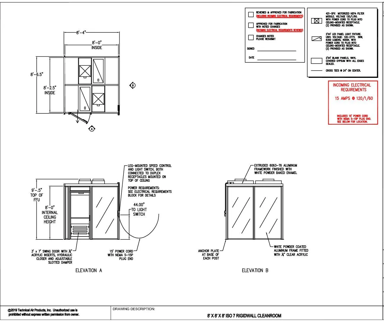 Hardwall Cleanroom - 8'x8'x8' - Image 2