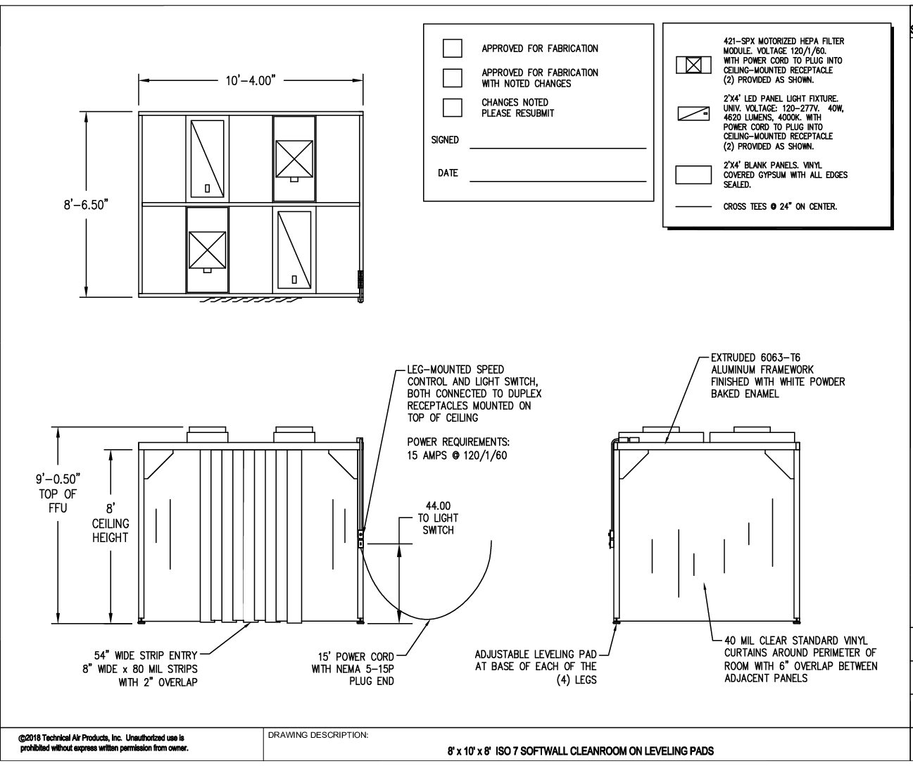 Softwall Cleanroom - 8'x10'x8' - Image 6