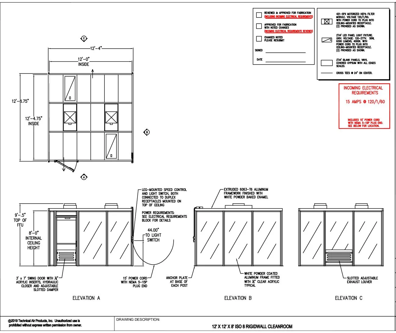 Hardwall Cleanroom - 12'x12'x8' - Image 2
