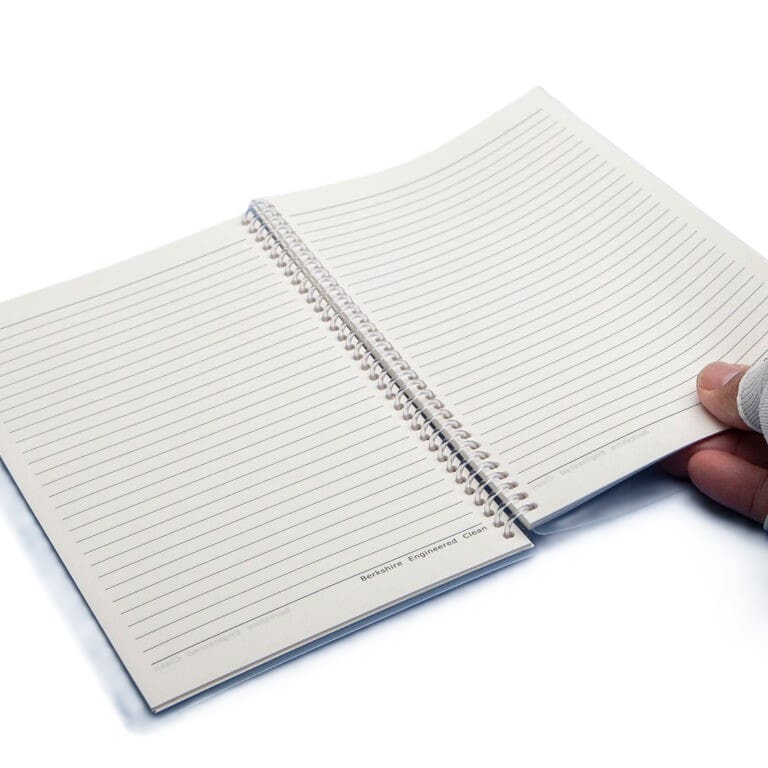 spiral cleanroom notebook
