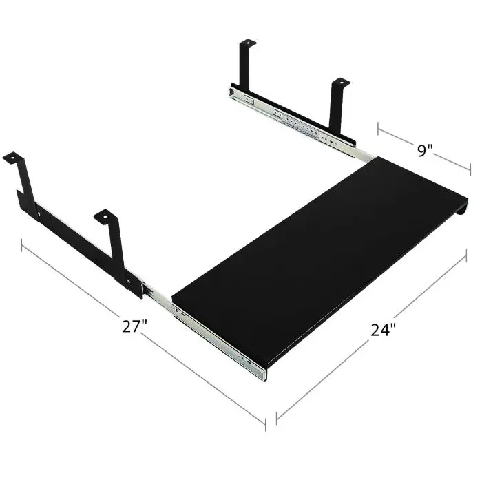 BenchPro Heavy Duty Metal Construction Slide Out Keyboard Tray