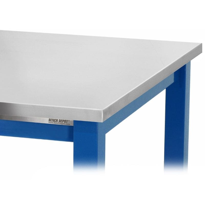Benchpro Kennedy Stainless Steel Top Workbench with Square Edge