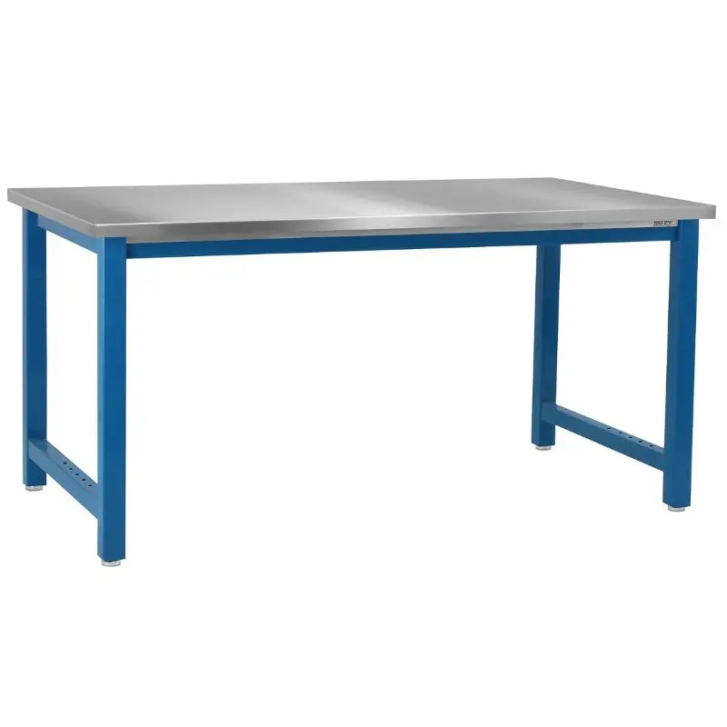 Benchpro Kennedy Stainless Steel Top Workbench with Square Edge