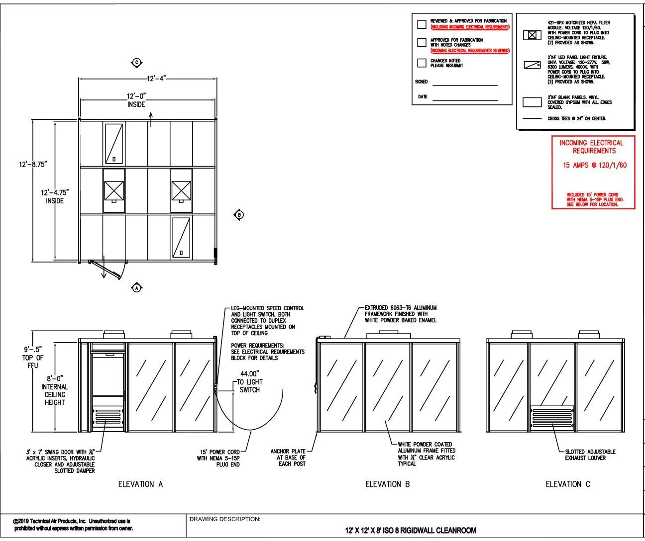 Hardwall Cleanroom - 12'x12'x8' - Image 2