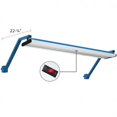 BenchPro 45º Adjustable Overhead Light Frame & LED Light Combo with Rocker Switch