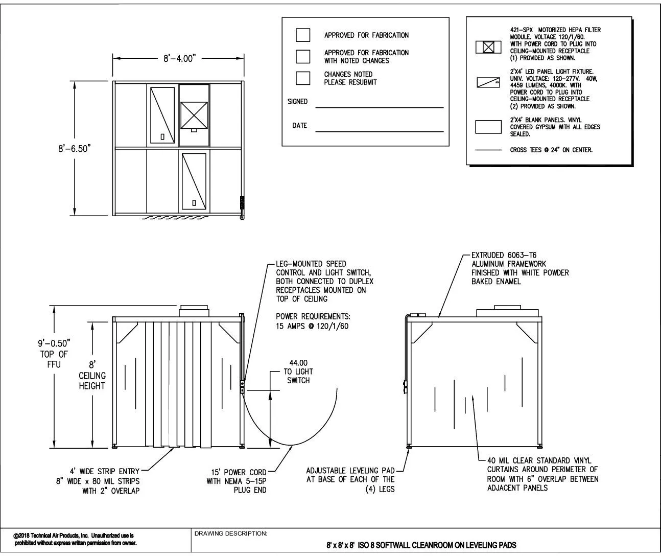 Softwall Cleanroom | 8'x8'x8' | ISO 7 & ISO 8 - Image 7