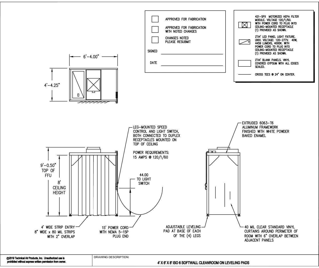 Softwall Cleanroom | 4'x6'x8' | ISO 6-8 - Image 5