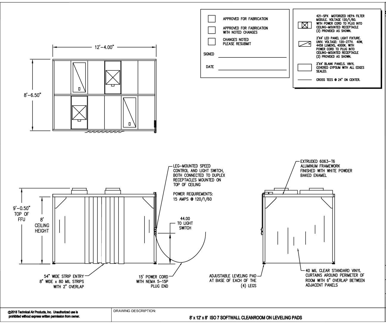 Softwall Cleanroom | 8'x12'x8' | ISO 7 & ISO 8 - Image 6