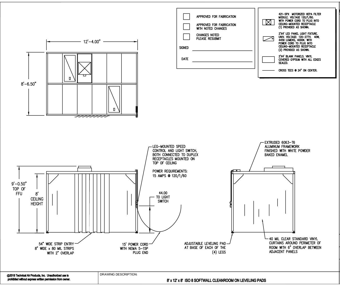 Softwall Cleanroom | 8'x12'x8' | ISO 7 & ISO 8 - Image 7