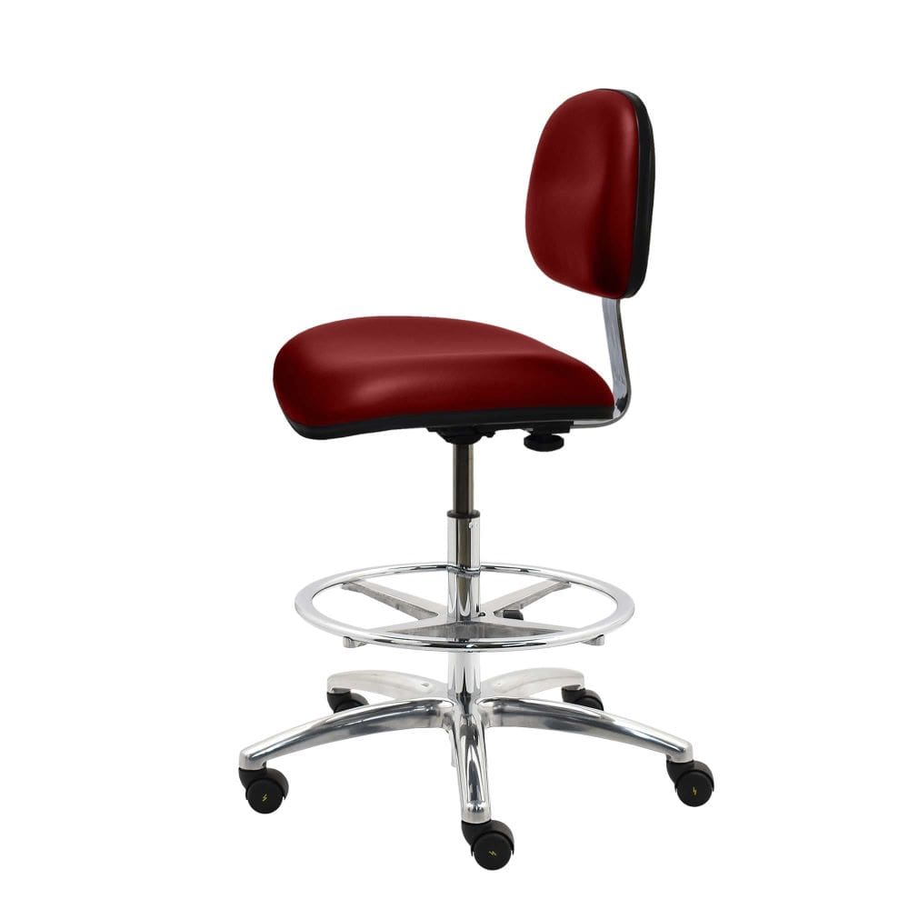Industrial Seating Series 10 Vinyl Chair - Aluminum Base