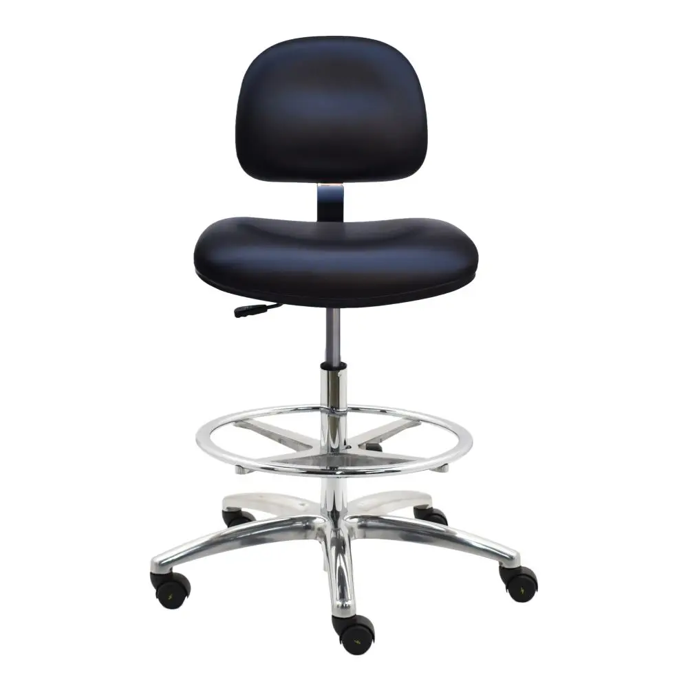 Industrial Seating Series 10 Vinyl ESD Chair - Aluminum Base