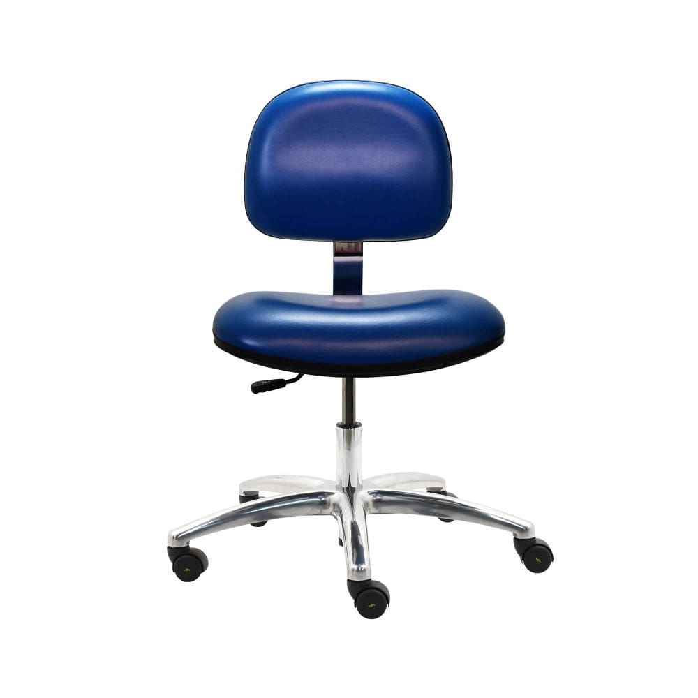 Industrial Seating Series 10 Vinyl ESD Chair - Aluminum Base
